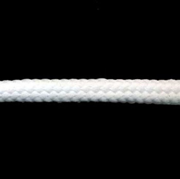 White Knitted Polyester Cord Size 7mm (x 2 metres)