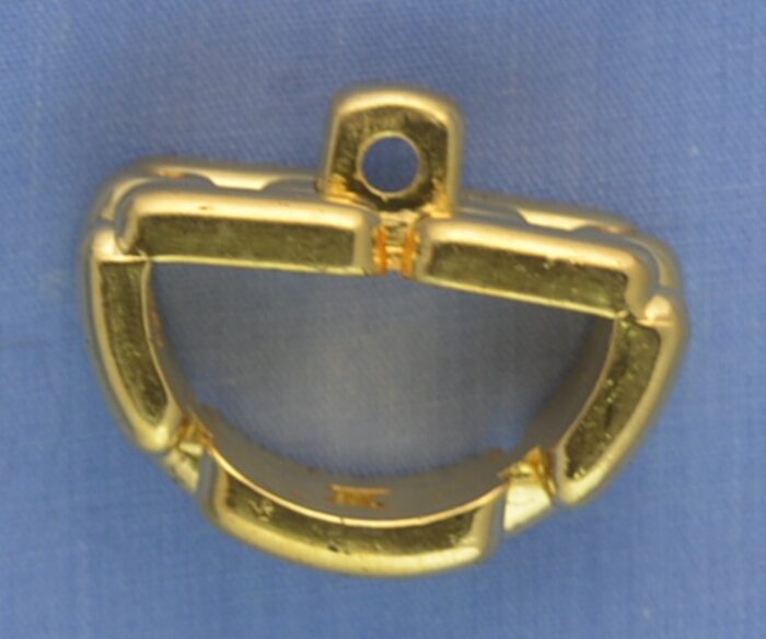 32mm Gold Semi Circular Shank Button (per button)