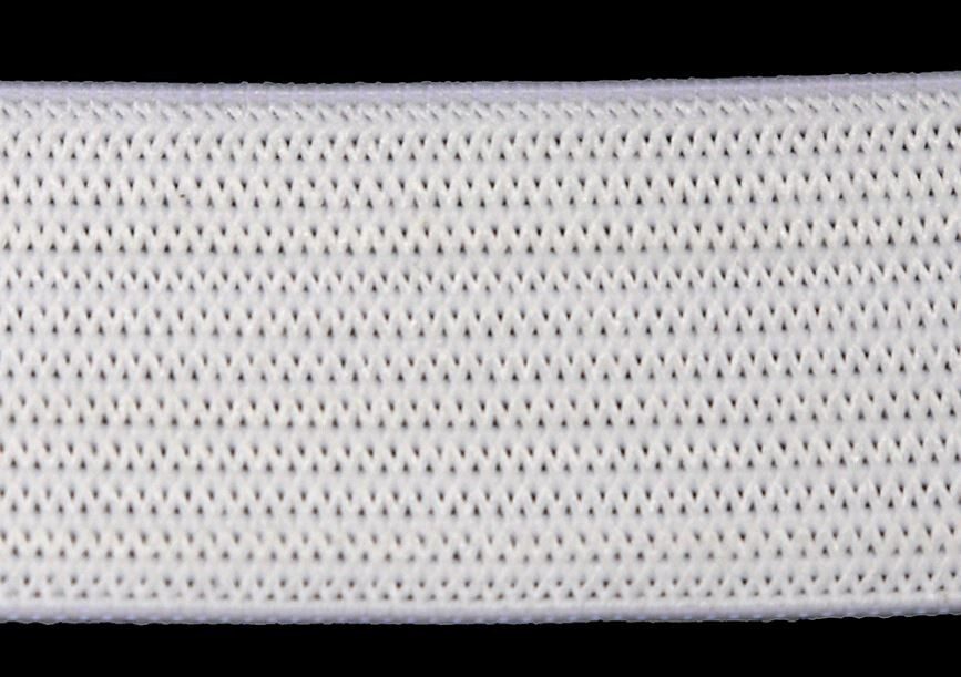 20mm White Non Roll Knitted Elastic (x 0.8 metres)