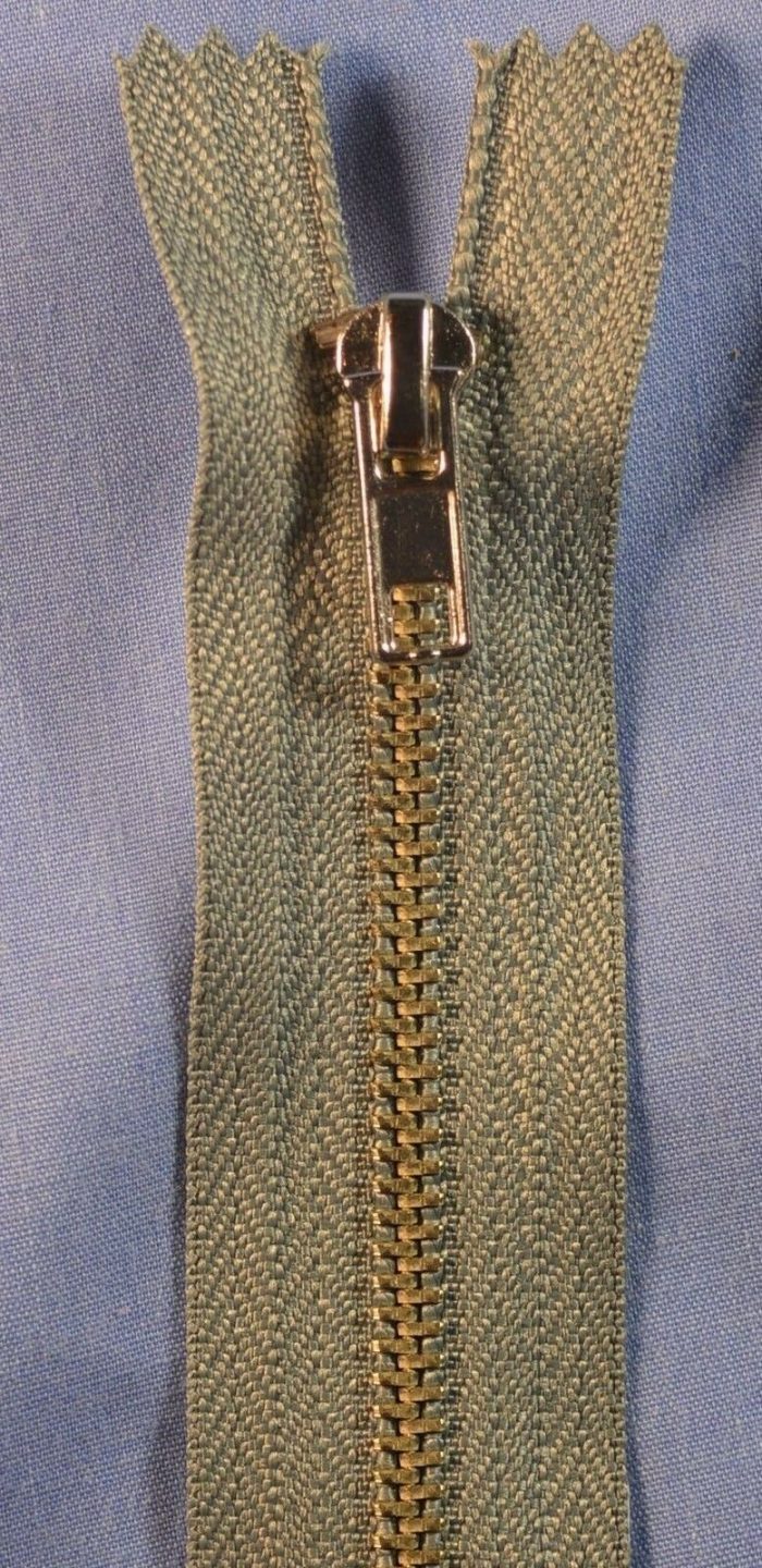 10cm Pearl Grey Trouser Zip