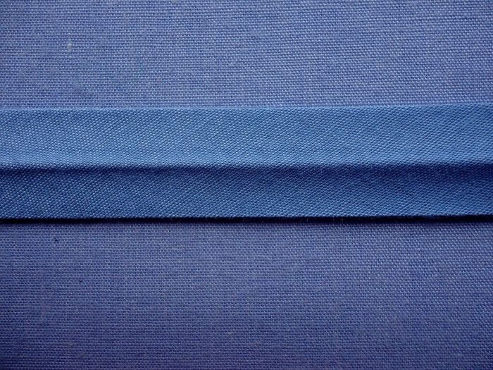 12mm Cobalt Polycotton Bias   (x 4 metres)
