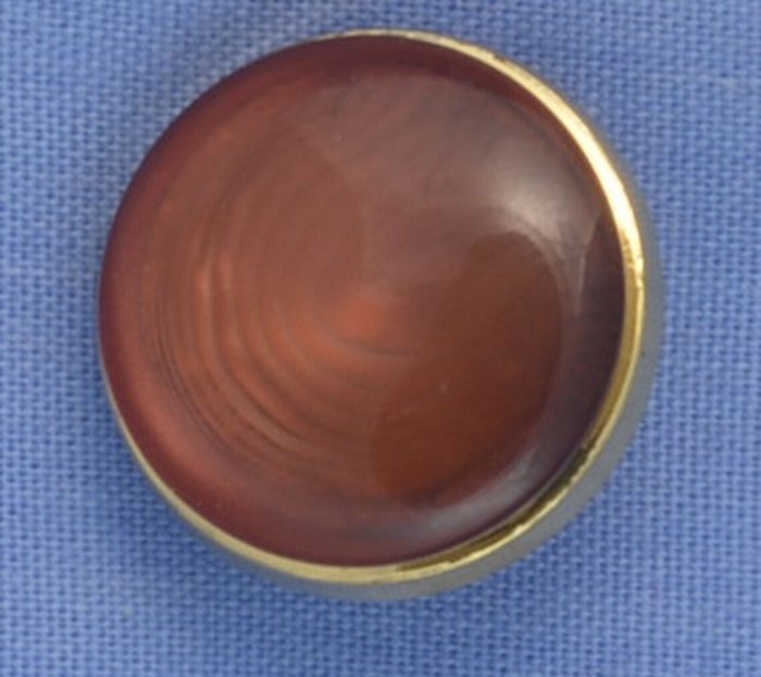 15mm Apricot / Gold Shank Button (per button)