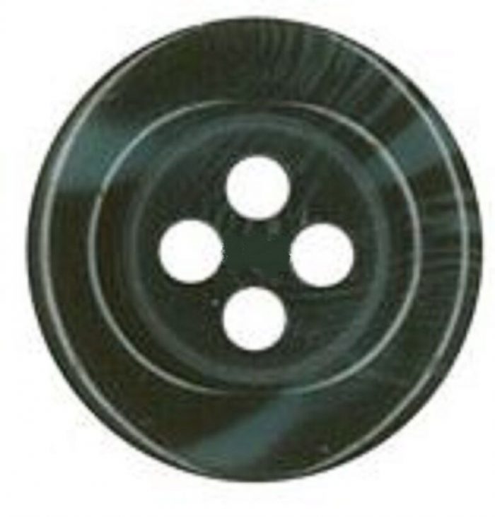 15mm Navy Blue Marle 4 Hole Button (x 2 buttons)