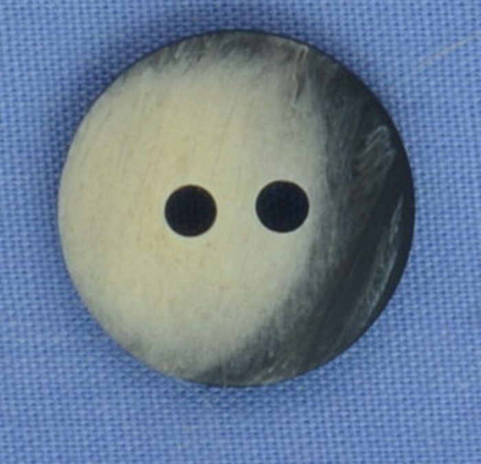 15mm White / Black 2 Hole Button (x 2 buttons)