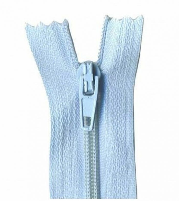 40cm Dusty Blue Dress Zip