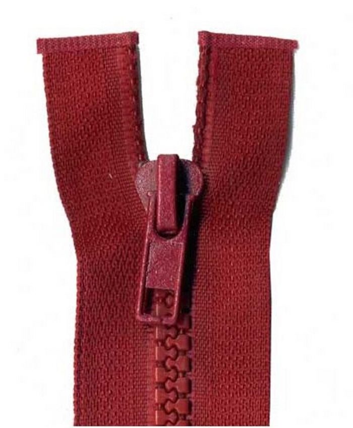 80cm Wine Open End Chunky Zip