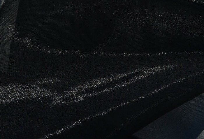 Black Organza Polyester Fabric 150cm wide