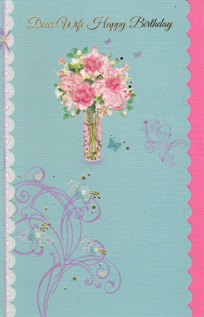 Dear Wife Happy Birthday Greeting Card
