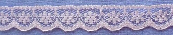 10mm Pink Nylon Lace  (x 2.3 metres)