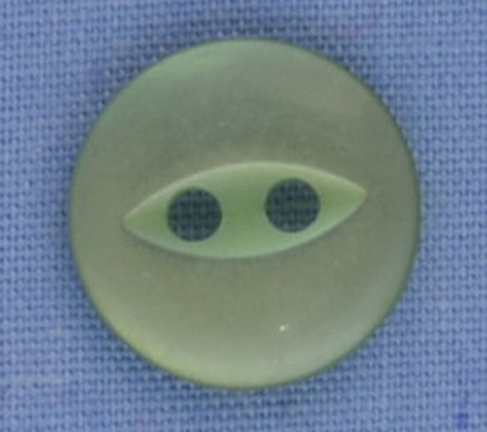 11mm Green 2 Hole Button (x 8 buttons)