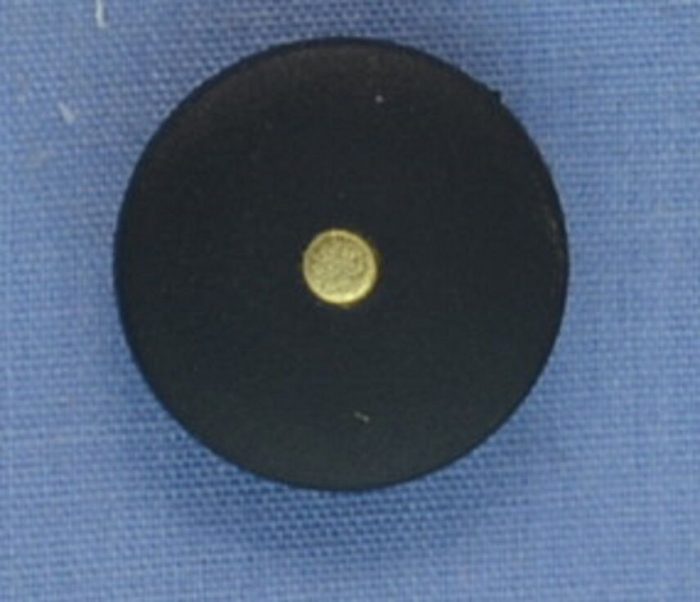 16mm Black Shank Button (x 5 buttons)