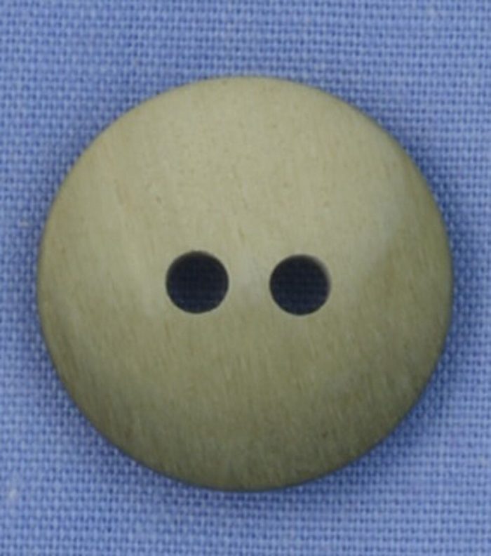 16mm Green / Grey 2 Hole Button (x 2 buttons)