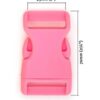 25mm Light Pink Side Release Plastic Buckle 2 pk from Voodoo Bag Hardware