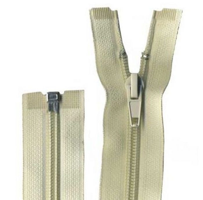 45cm Off White Open End Zip