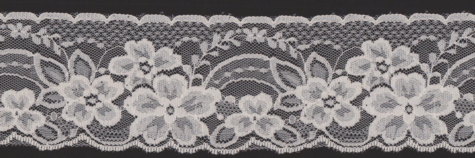 75mm Dark Cream Nylon Lace Edging (x 6.6 metres)