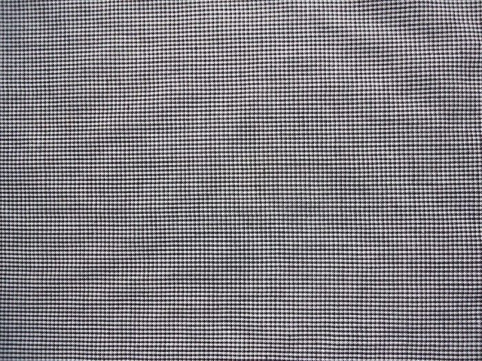 Fine Black/White Check Polycotton Fabric (115cm wide)