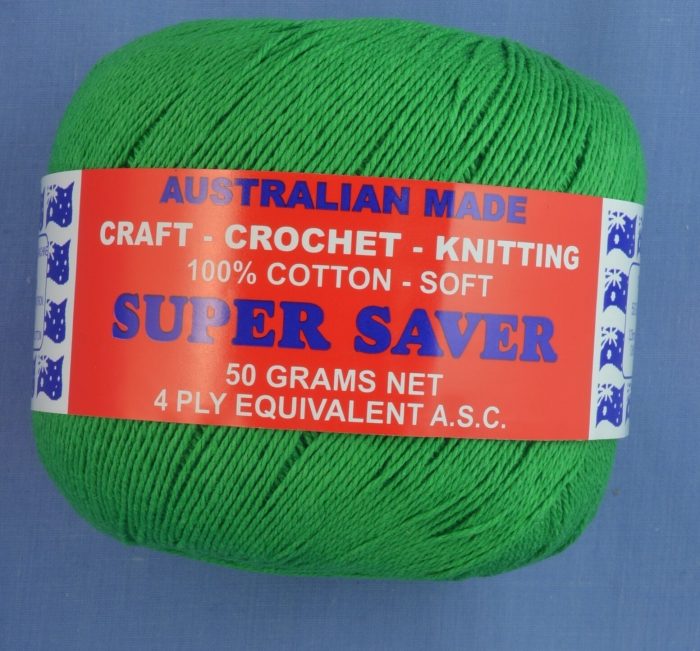 Green 4 ply Crochet or Knitting Cotton