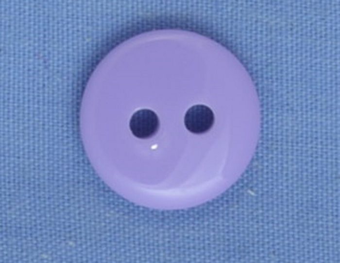 13mm Lilac 2 Hole Button (x 2 buttons)
