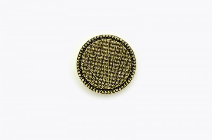 14mm Antique Gold Coloured Shank Button (per button)
