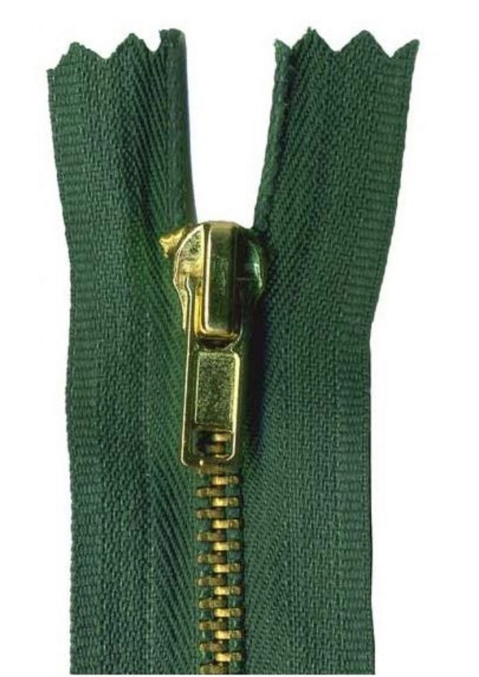 15cm Bottle Green Trouser Zip