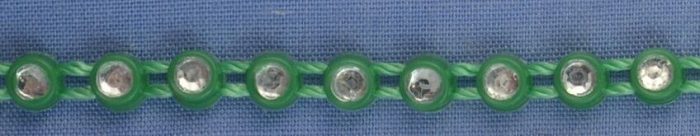 4mm Green Diamante Trim (x 1 metre)