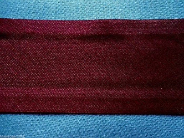 50mm Burgundy Polycotton Bias   (x 2.8 metres)