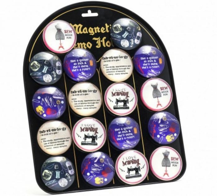50mm Sewing Themed Glass Magnets (Various Designs)