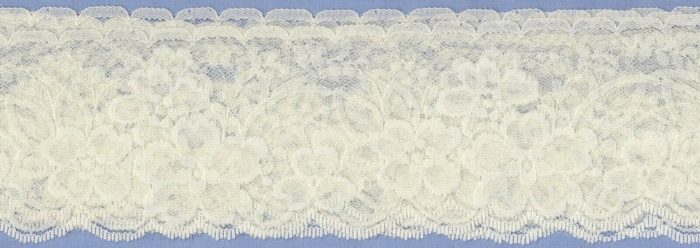 80mm Pale Lemon Nylon Lace Edging (x 4 metres)