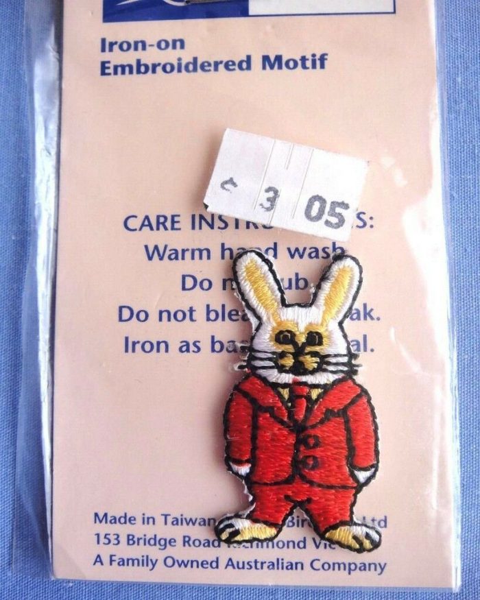 Rabbit Iron-on Motif