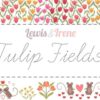 Tulip Fields: Mouse and Tulip on Yellow Cotton Fabric 110cm wide (per metre)