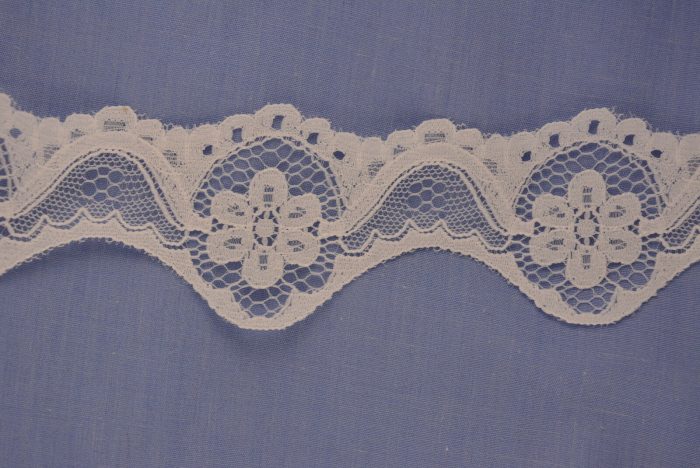 20mm / 40mm White Flat Lace (x 2 Metres)
