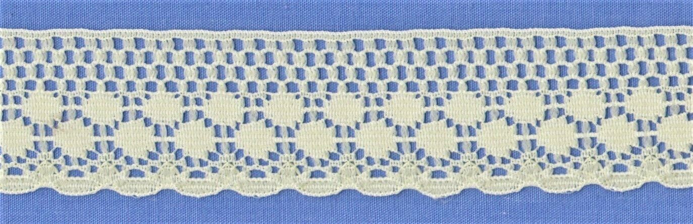 25mm Lemon Nylon Lace (x 2 metres)