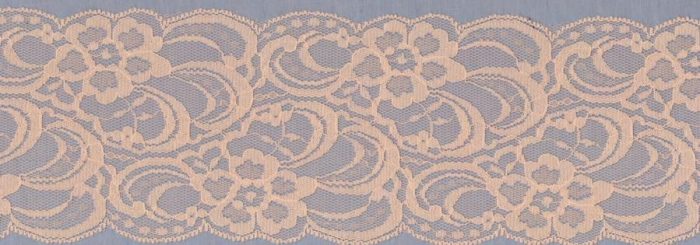 90mm Apricot Nylon Lace Edging (x 4 metres)