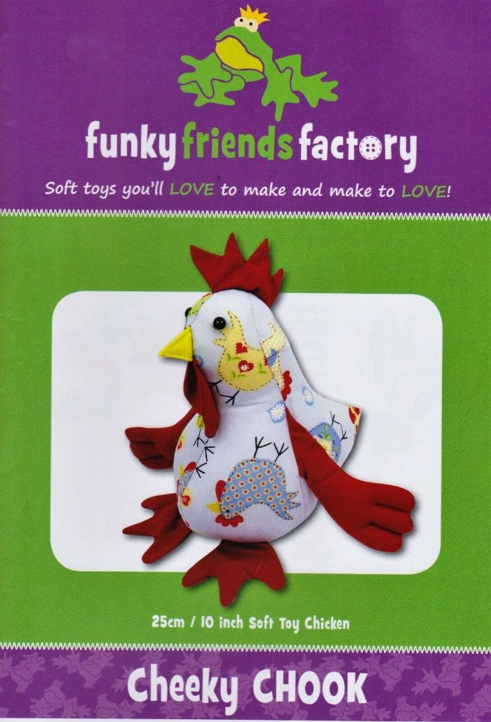 Cheeky Chook / Chicken Soft Toy Pattern by Funky Friends Factory