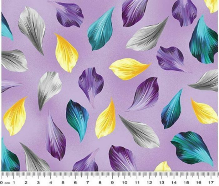Petal Paradise - Lilac Petals Cotton Fabric (per metre)