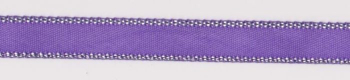 10mm Violet Silver Edged Ribbon