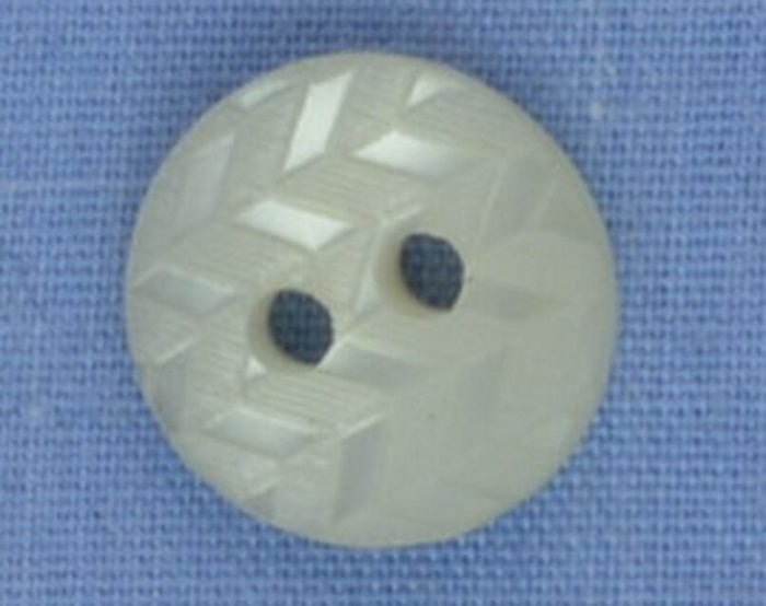12mm Off White 2 Hole Button (per button)
