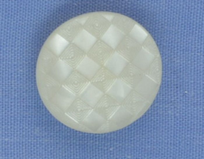 15mm White Shank Button (per button)