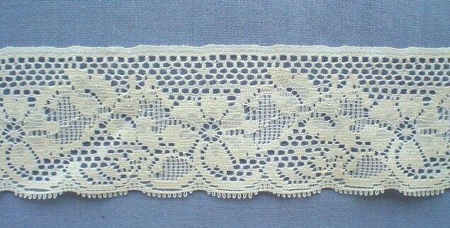 45mm Cream Flat Nylon Lace (x 4 metres)