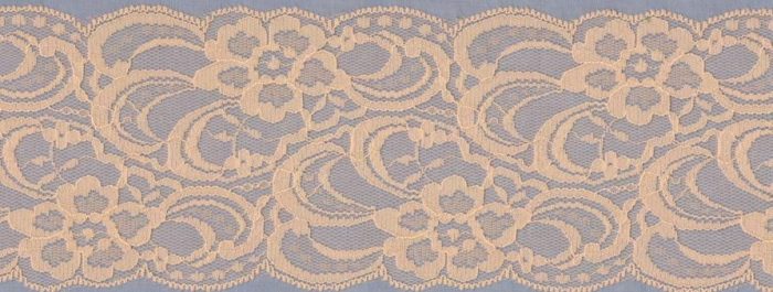 85mm Apricot Nylon Lace Edging (x 4 metres)