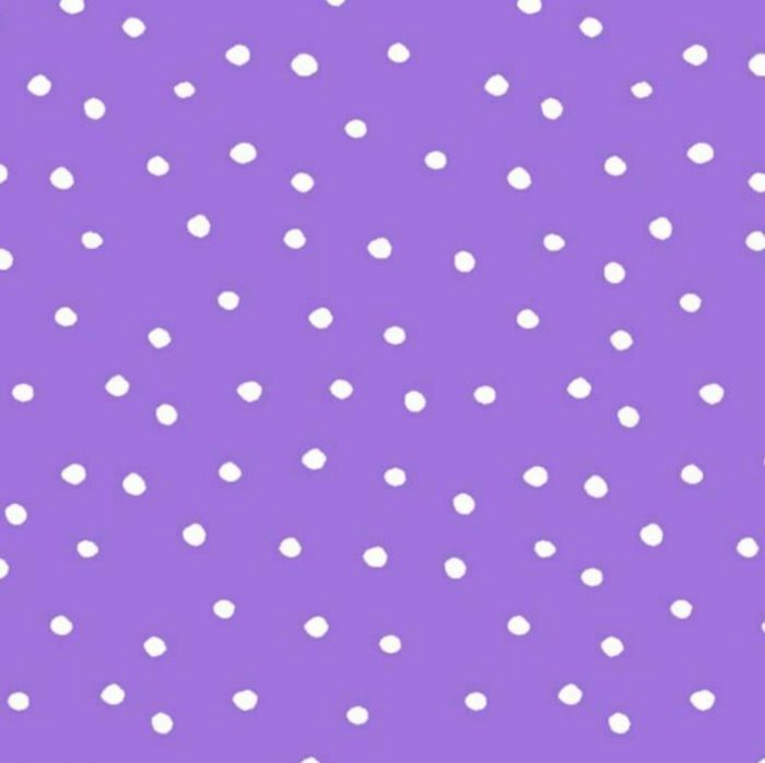 Cat Happy -  Purple Dinky Dots Cotton Fabric (per metre)