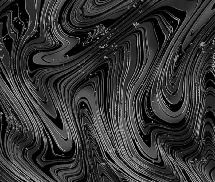 Petal Paradise - Charcoal Marble Swirl Cotton Fabric (per metre)