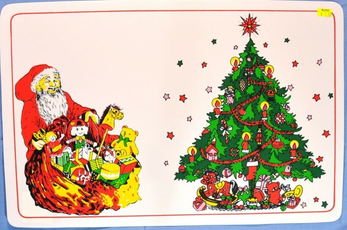 Santa and Christmas Tree Placemat