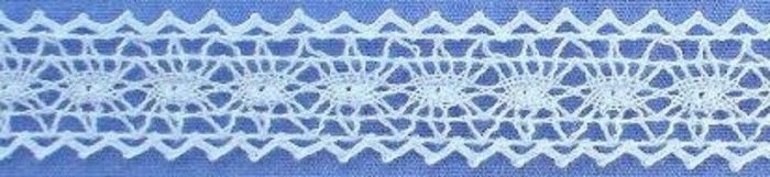 15mm Ivory Cotton Cluny Lace Edging (per metre)