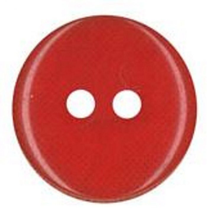 15mm Red 2 Hole Button (x 6 buttons)