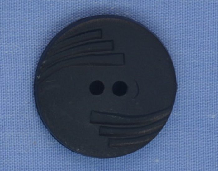 21mm Navy Blue 2 Hole Button (x 3 buttons)