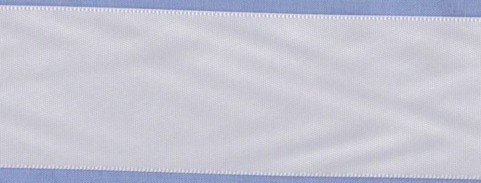 38mm White Double Sided Satin Ribbon (x 1.7 metres)