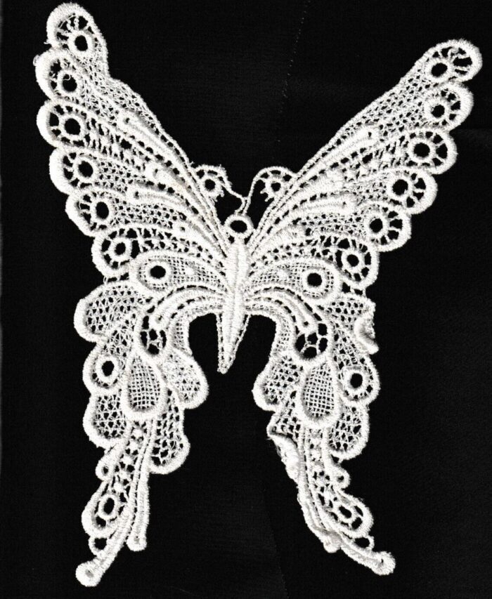 230mm White Butterfly Bridal Motif