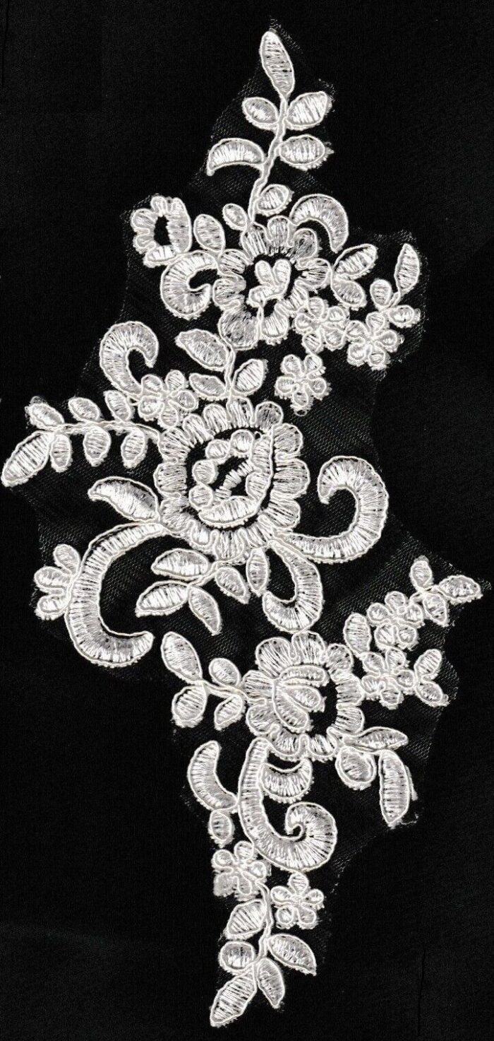 245mm Antique White Right Bridal Motif