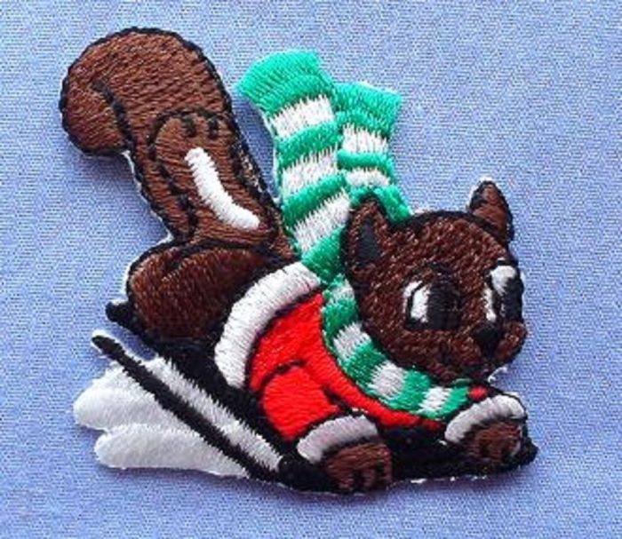 Christmas Squirrel Motif